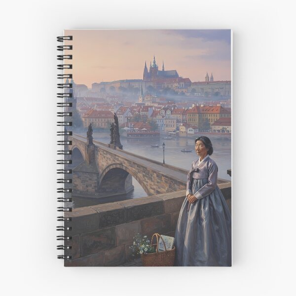 Item preview, Hanbok in Prague: A Dawn Reverie on Charles Bridge designed and sold by SOOstudio73.