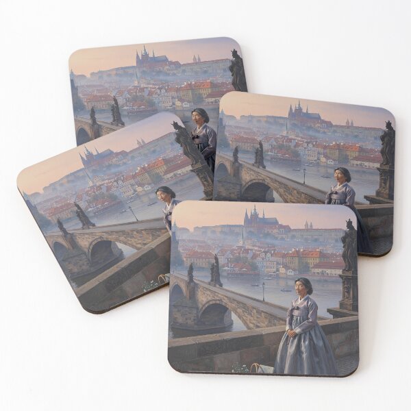 Item preview, Hanbok in Prague: A Dawn Reverie on Charles Bridge designed and sold by SOOstudio73.
