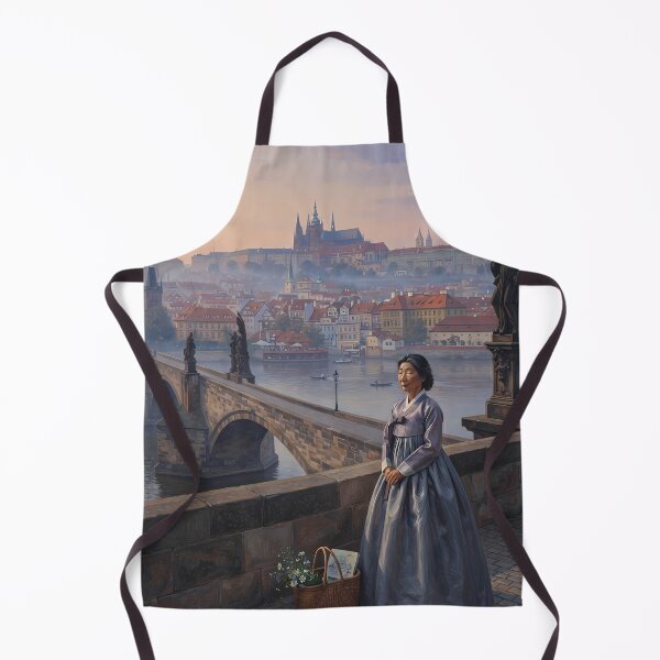 Item preview, Hanbok in Prague: A Dawn Reverie on Charles Bridge designed and sold by SOOstudio73.