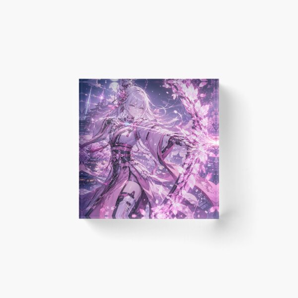 Item preview, Sakura Pulse Archer – Original Futuristic Anime Girl with Energy Bow designed and sold by Sticleg.