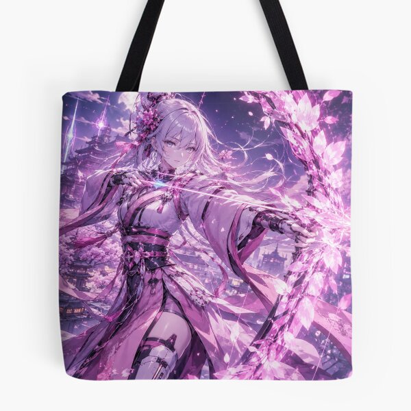 Item preview, Sakura Pulse Archer – Original Futuristic Anime Girl with Energy Bow designed and sold by Sticleg.