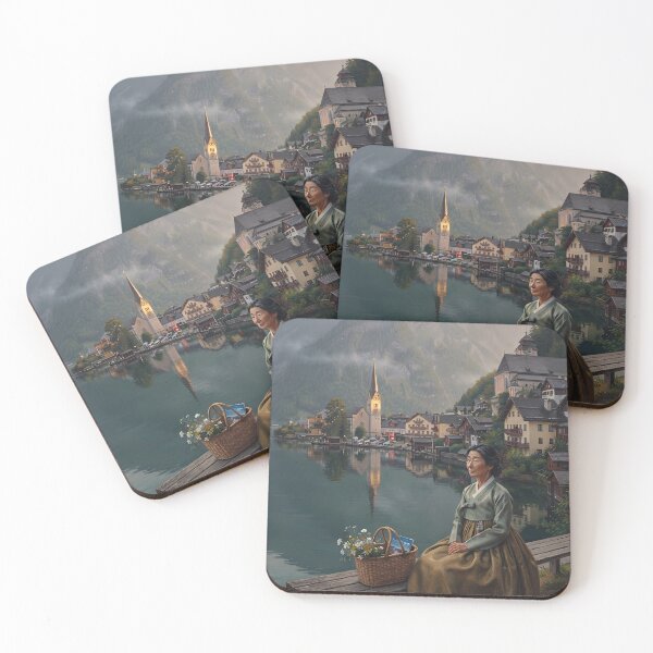 Item preview, Hanbok in Hallstatt: A Morning Serenade by the Alpine Lake designed and sold by SOOstudio73.