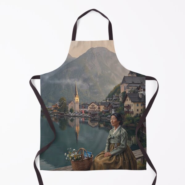 Item preview, Hanbok in Hallstatt: A Morning Serenade by the Alpine Lake designed and sold by SOOstudio73.