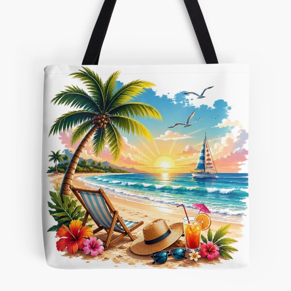Item preview, Summer Vacation Paradise Beach Escape designed and sold by ali prints.