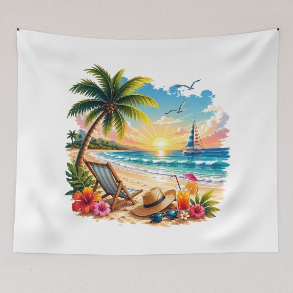 Item preview, Summer Vacation Paradise Beach Escape designed and sold by ali prints.