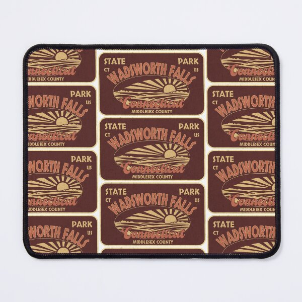 Item preview, Wadsworth Falls State Park, Middlesex County, Connecticut, badge design designed and sold by Wanderful-roads.