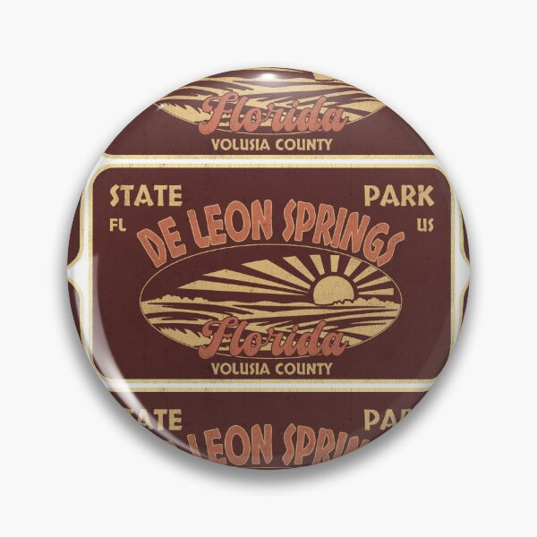 Item preview, De Leon Springs State Park, Volusia County, Florida, badge design designed and sold by Wanderful-roads.