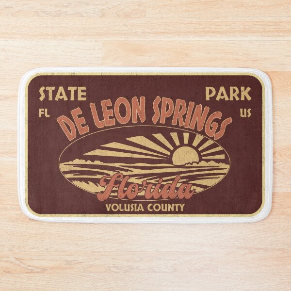Item preview, De Leon Springs State Park, Volusia County, Florida, badge design designed and sold by Wanderful-roads.