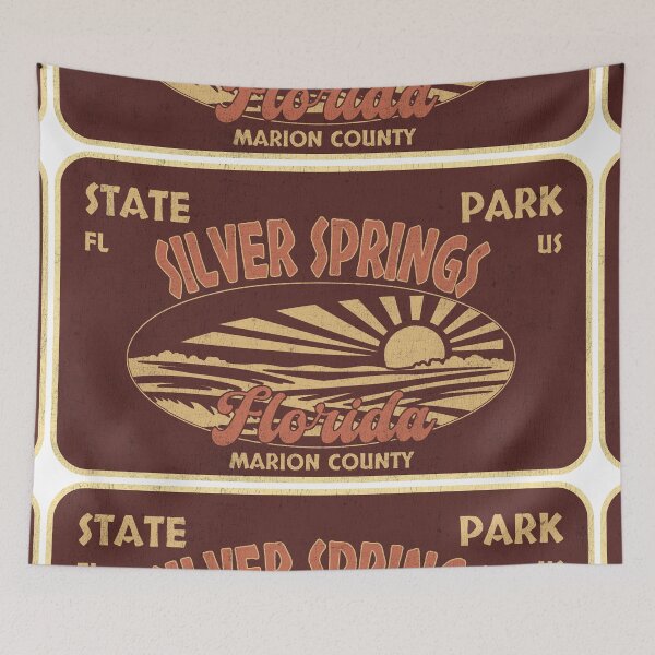 Item preview, Silver Springs State Park, Marion County, Florida, badge design designed and sold by Wanderful-roads.