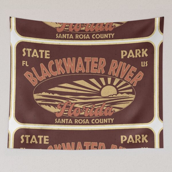 Item preview, Blackwater River State Park, Santa Rosa County, Florida, badge design designed and sold by Wanderful-roads.