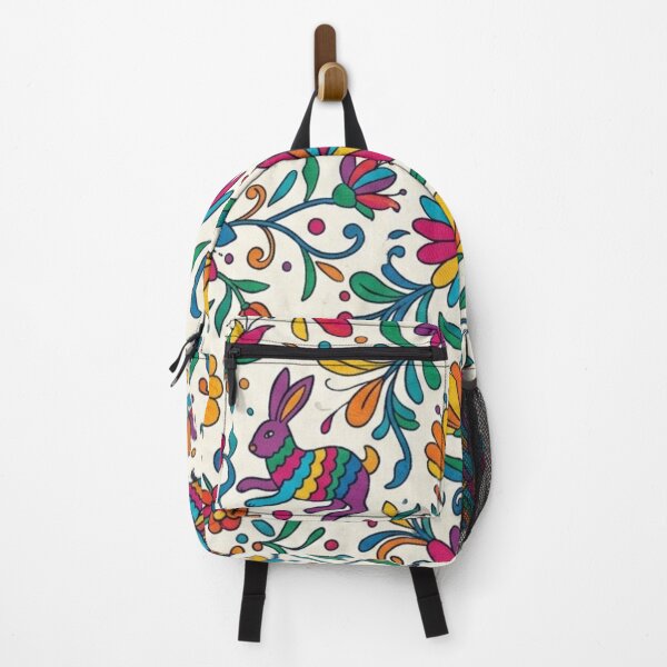 Item preview, Mexican Folk Art Animal & Floral Seamless Pattern | Colorful Otomi-Inspired Botanical Design designed and sold by lavanya11.