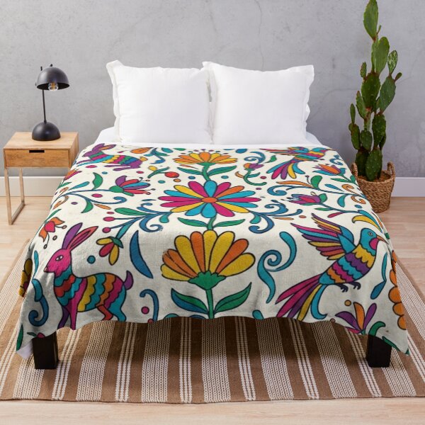 Item preview, Mexican Folk Art Animal & Floral Seamless Pattern | Colorful Otomi-Inspired Botanical Design designed and sold by lavanya11.