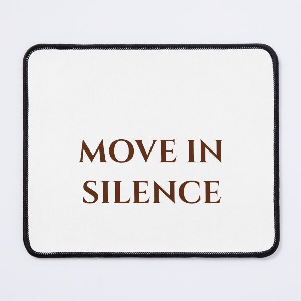 Item preview, Move in Silence – Motivational Typography Design designed and sold by MagicArtzz.