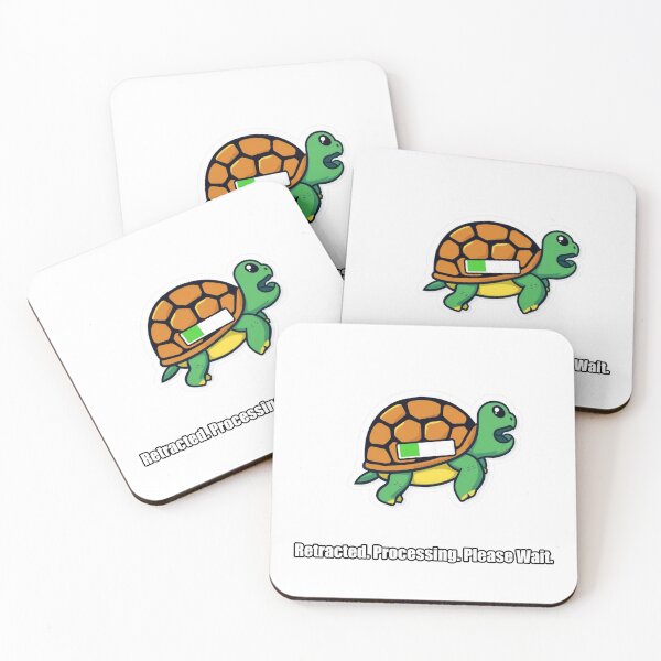 Item preview, Turtle - Retracted Processing Please Wait - Funny Turtle Gift designed and sold by pawdrops.