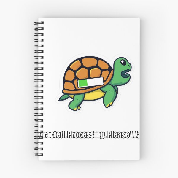 Item preview, Turtle - Retracted Processing Please Wait - Funny Turtle Gift designed and sold by pawdrops.