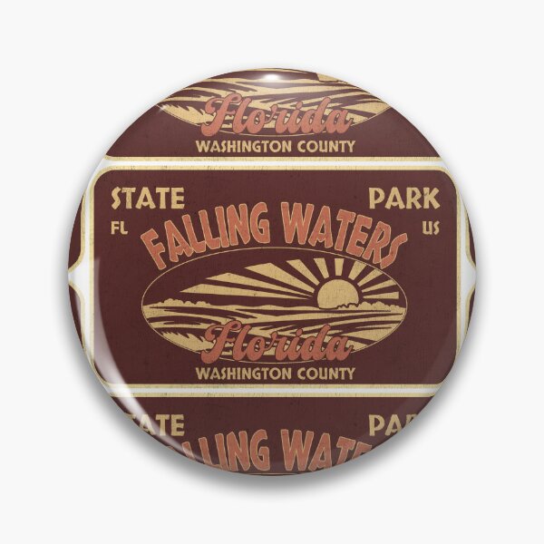 Item preview, Falling Waters State Park, Washington County, Florida, badge design designed and sold by Wanderful-roads.
