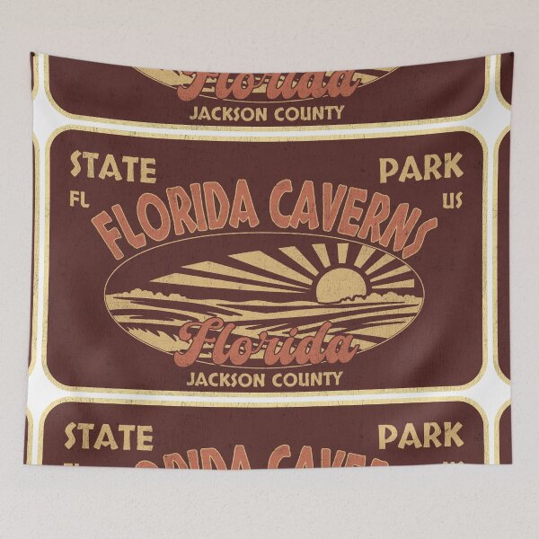 Item preview, Florida Caverns State Park, Jackson County, Florida, badge design designed and sold by Wanderful-roads.