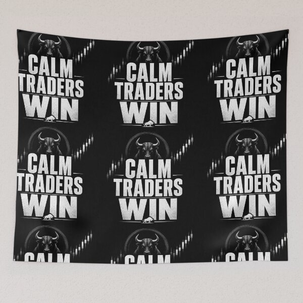 Item preview, Calm Traders Win Forex Trading Motivation T-Shirt designed and sold by PipForgeStudio .