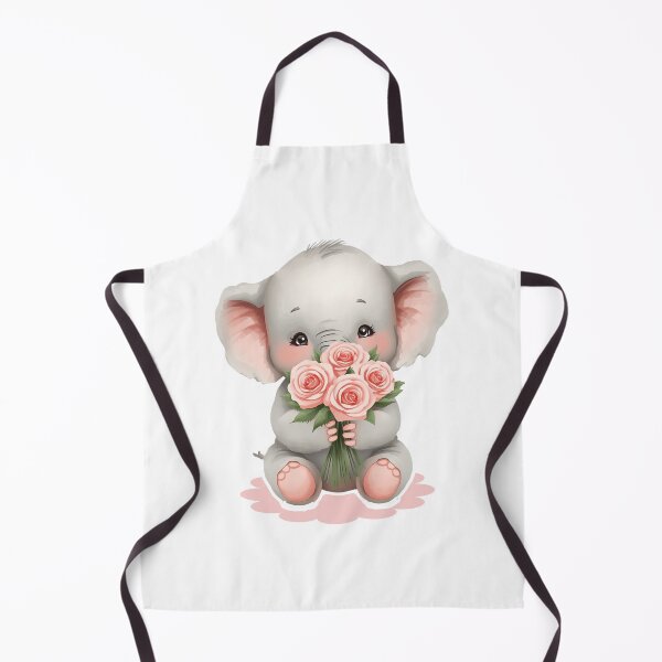 Item preview, A Sweet Charming Baby Elephant - Romantic Pastel Pink designed and sold by DigitfanStudio.
