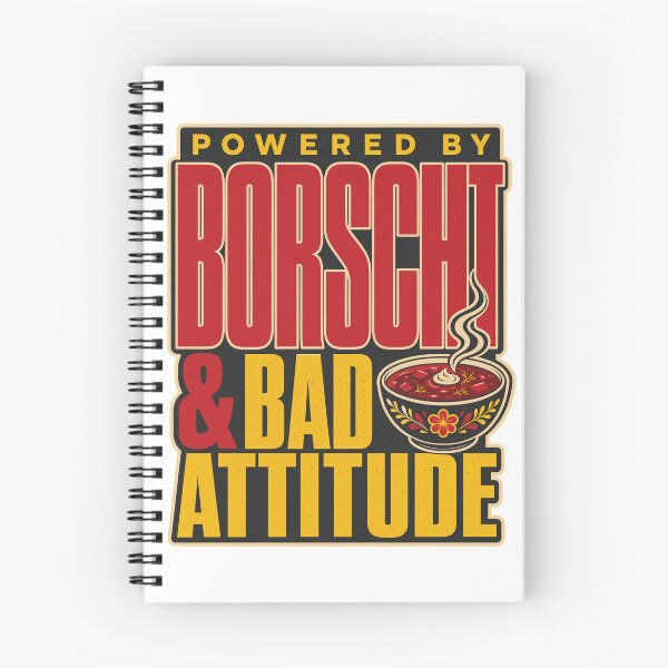 Item preview, Powered by Borscht and Bad Attitude Ukrainian Soup Quote designed and sold by ML-Media.