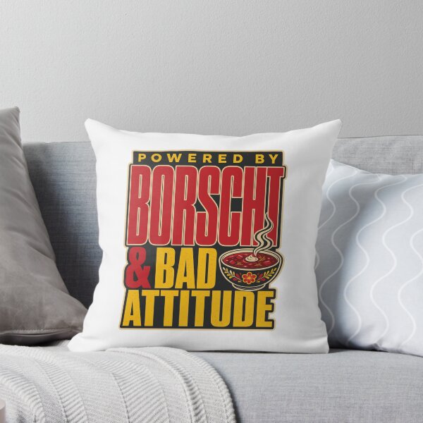 Item preview, Powered by Borscht and Bad Attitude Ukrainian Soup Quote designed and sold by ML-Media.