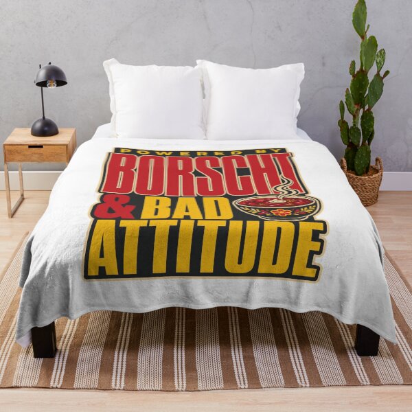 Item preview, Powered by Borscht and Bad Attitude Ukrainian Soup Quote designed and sold by ML-Media.