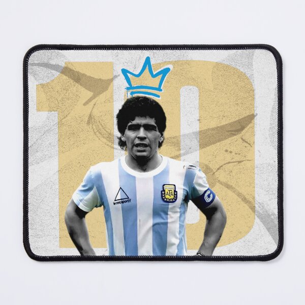 Item preview, The Golden Boy No 10 Sky Blue Retro Football Legend Poster designed and sold by Af-RT10.