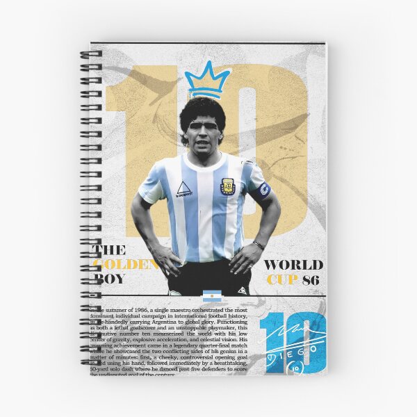 Item preview, The Golden Boy No 10 Sky Blue Retro Football Legend Poster designed and sold by Af-RT10.