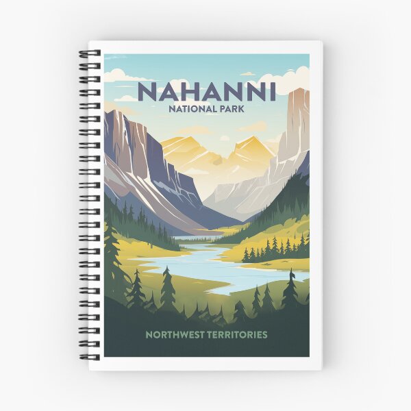 Item preview, Arte de viajes al Parque Nacional Nahanni designed and sold by MarkedArtPrints.