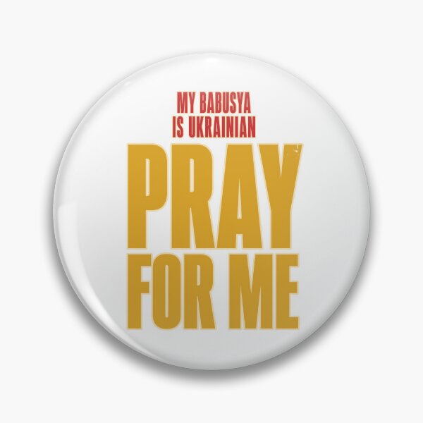Item preview, My Babusya Is Ukrainian Pray For Me Typography designed and sold by ML-Media.