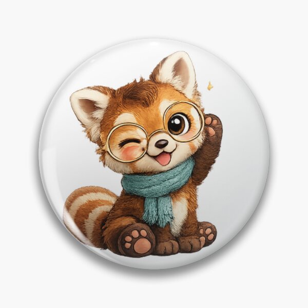 Item preview, red panda with scarf designed and sold by Savnyy.