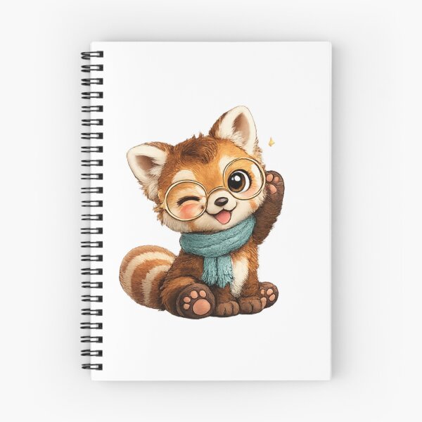 Item preview, red panda with scarf designed and sold by Savnyy.