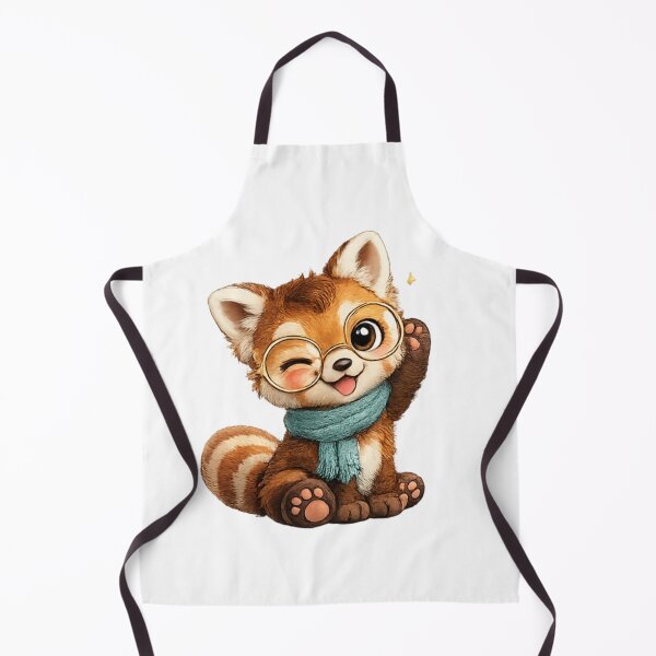 Item preview, red panda with scarf designed and sold by Savnyy.