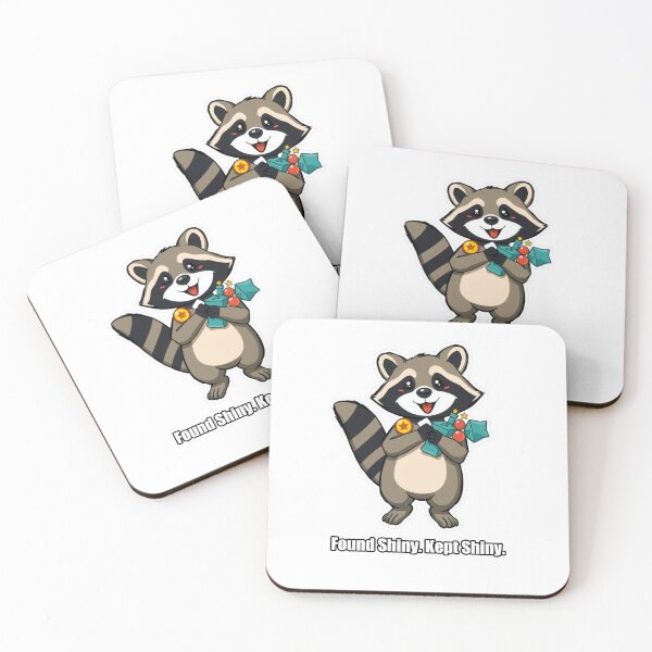 Item preview, Raccoon - Found Shiny Kept Shiny - Funny Raccoon Gift designed and sold by pawdrops.