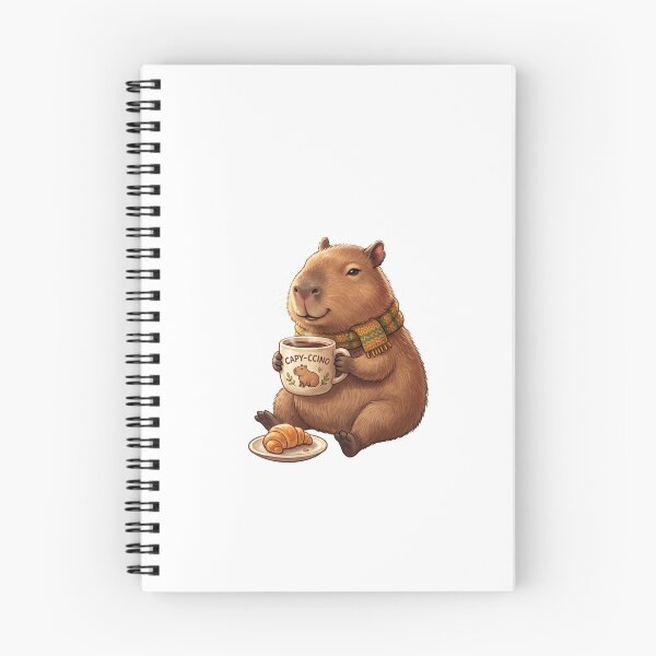 Item preview, Cute Capybara Capyuccino Coffee Stickers designed and sold by VisionGraphic.