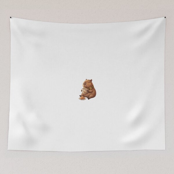 Item preview, Cute Capybara Capyuccino Coffee Stickers designed and sold by VisionGraphic.