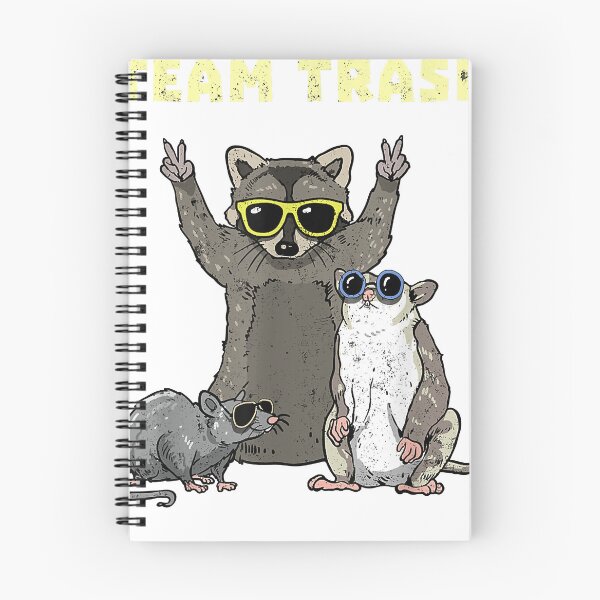 Item preview, Team Trash Opossum Raccoon Rat, Funny Animals Garbage Gang designed and sold by HectorYuTuvm.