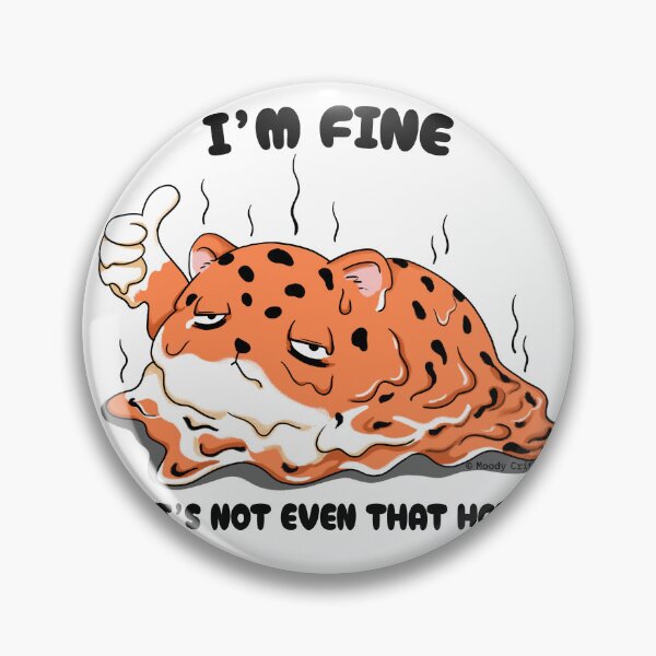 Item preview, Leopardo derretido Estoy bien No hace tanto calor designed and sold by Moody Critters.