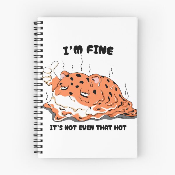 Item preview, Melting Leopard I'm Fine It's Not That Hot designed and sold by Moody Critters.