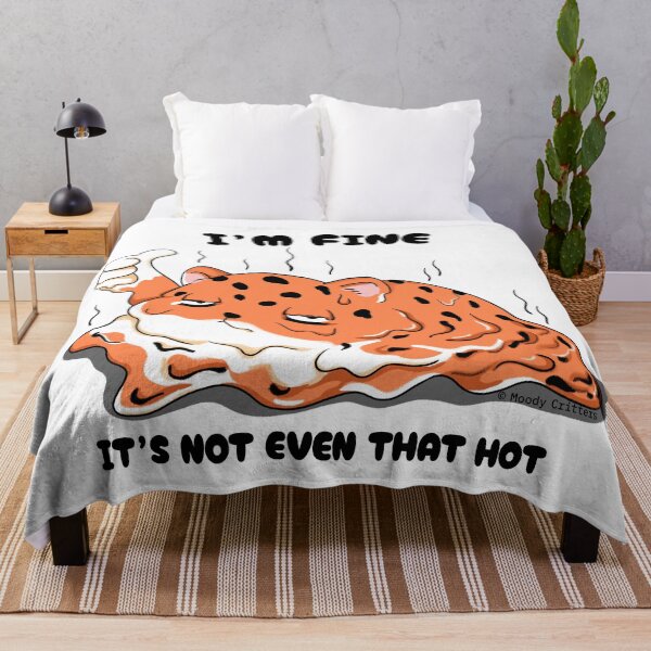 Item preview, Melting Leopard I'm Fine It's Not That Hot designed and sold by Moody Critters.