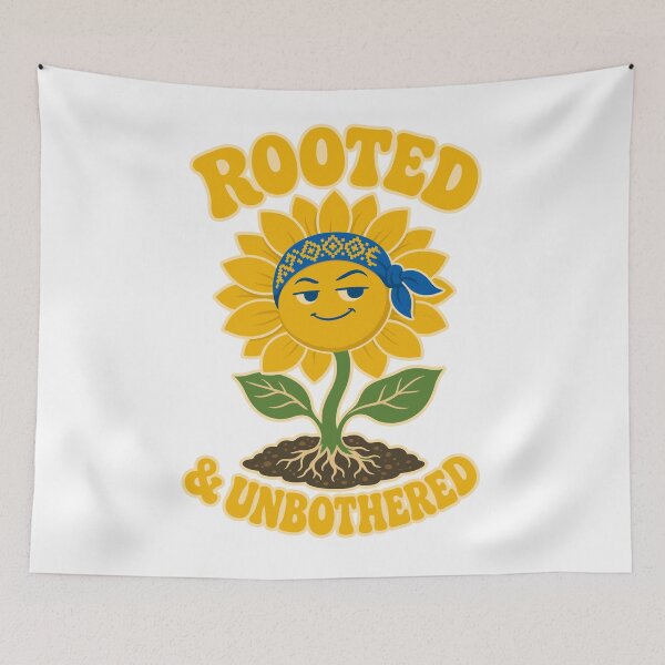 Item preview, Rooted and Unbothered Ukrainian Sunflower designed and sold by ML-Media.
