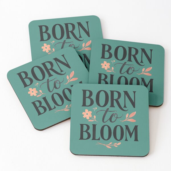 Item preview, Born to Bloom – Feminine Floral Typography | Inspirational Quote Design designed and sold by KAM-KAM-STORE.