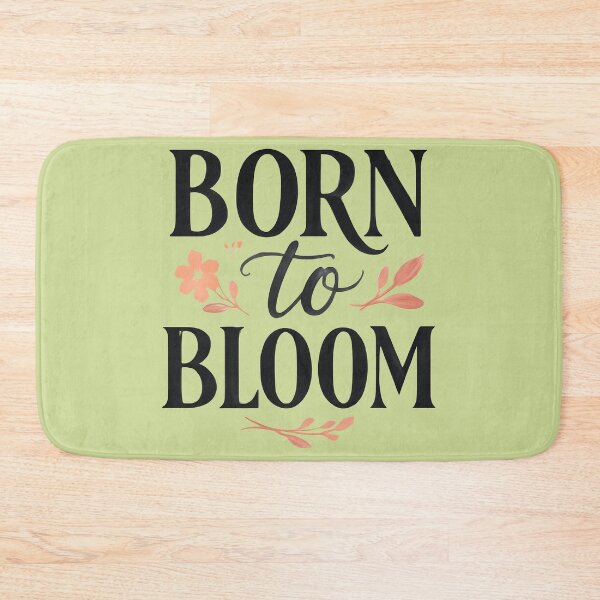 Item preview, Born to Bloom – Feminine Floral Typography | Inspirational Quote Design designed and sold by KAM-KAM-STORE.