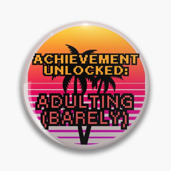 Item preview, Achievement Unlocked Adulting Retro Gamer designed and sold by MTDesignLab.