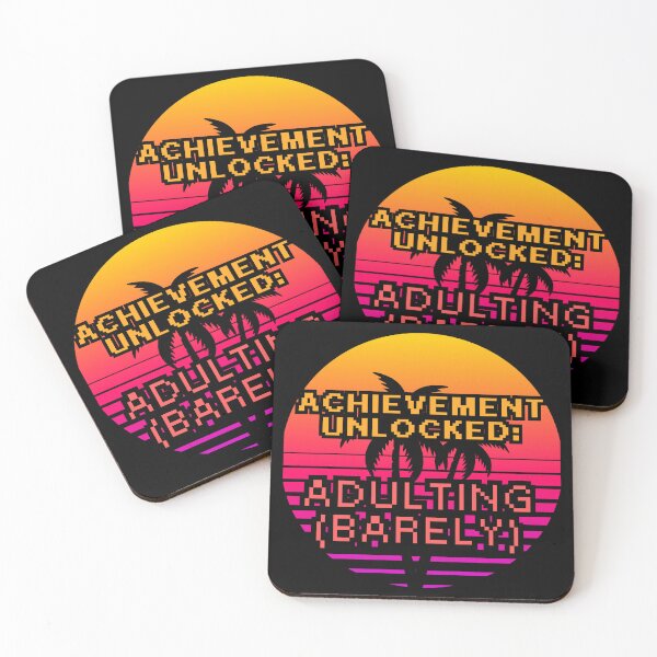 Item preview, Achievement Unlocked Adulting Retro Gamer designed and sold by MTDesignLab.