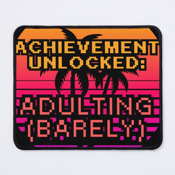 Item preview, Achievement Unlocked Adulting Retro Gamer designed and sold by MTDesignLab.