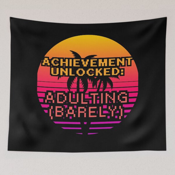 Item preview, Achievement Unlocked Adulting Retro Gamer designed and sold by MTDesignLab.