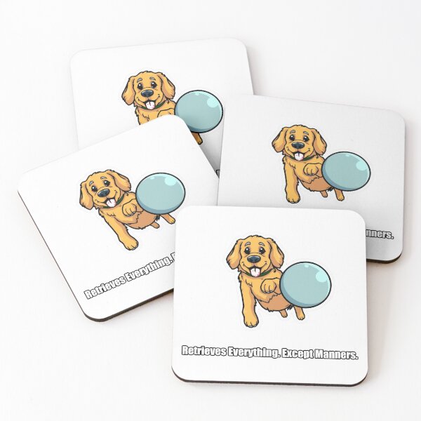 Item preview, Golden Retriever - Retrieves Everything Except Manners - Funny Dog Gift designed and sold by pawdrops.