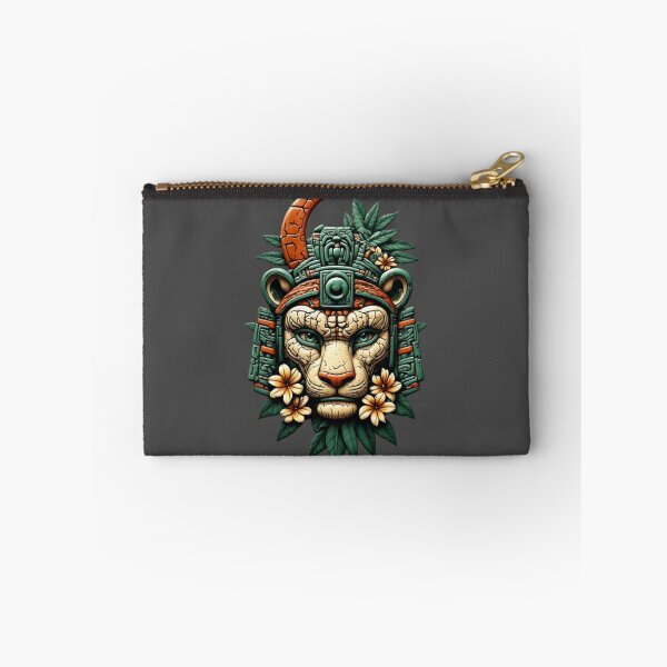 Item preview, Elysium Echoes - Mayan Jaguar Warrior Totem | Vintage Shabby Chic Enamel 02 designed and sold by Shift-Bloom.