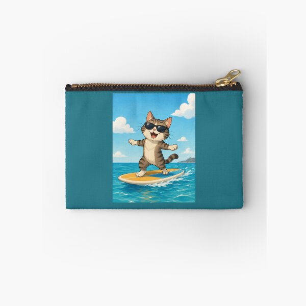 Item preview, Cute Kitten on a Surfboard designed and sold by Mattigiov.